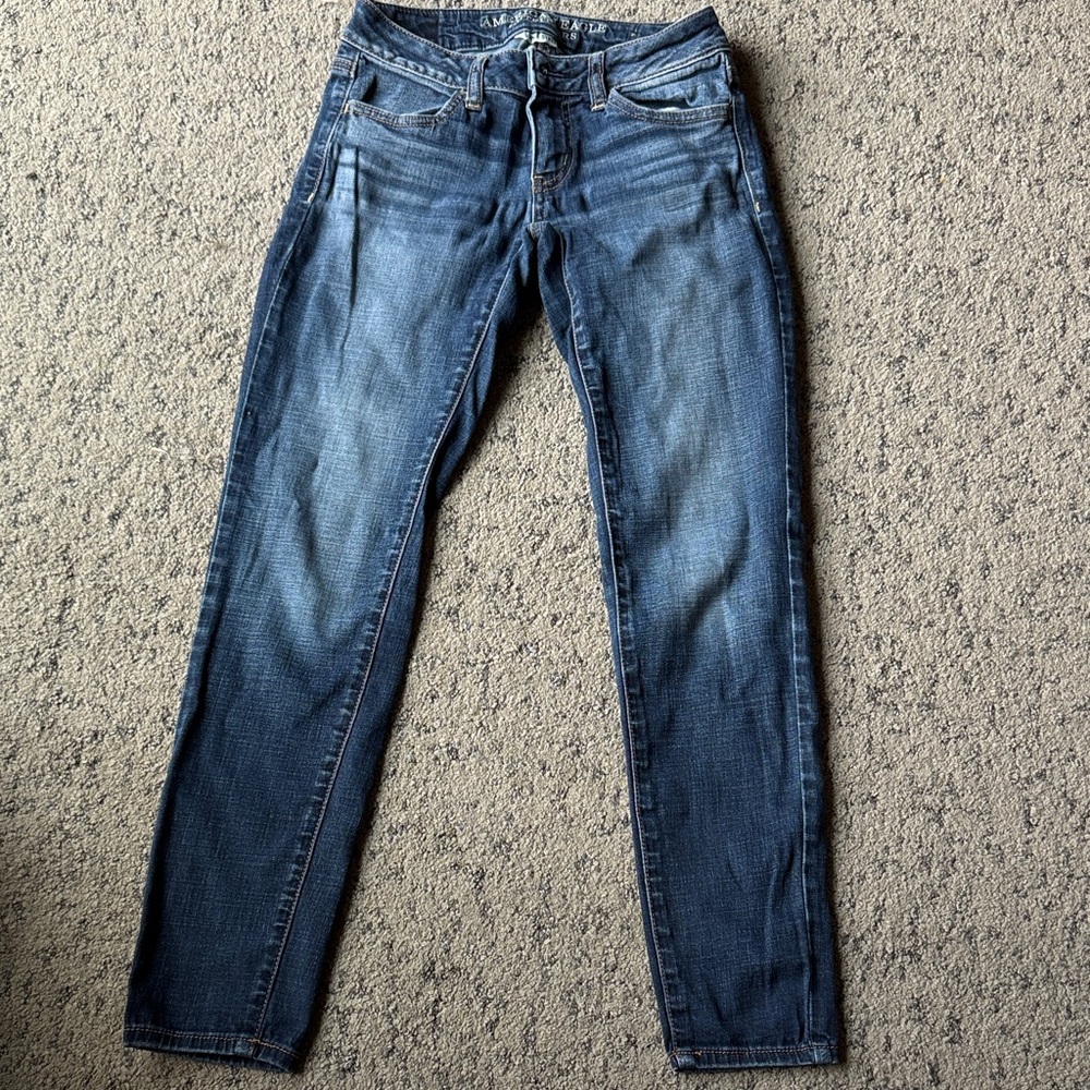 American Eagle Outfitters Dark Blue Skinny Jeans